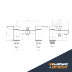 Omega Munro Chrome Bath Shower Mixer Tap