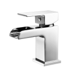 Omega Moat Chrome Mono Basin Mixer Tap inc Clicker Waste